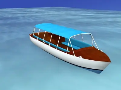Tour Boat 3D model