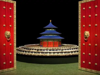 Chinese Beijing temple of heaven  3D model purchase