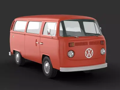 VW T2 Minibus 3D model