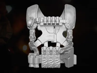 Vigilante Harness V2 Kit 3D printable file for Action Figures 3D print model