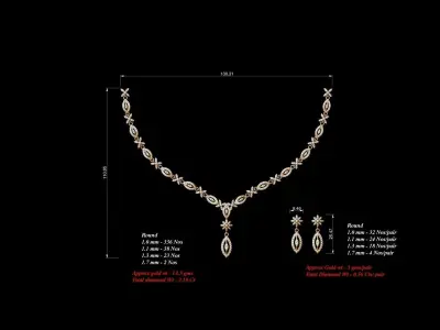  necklace bulk 40  stl files ready to print  part 04 3D print model