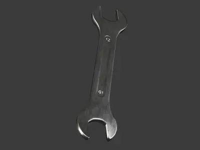Wrench Low-poly 3D model order