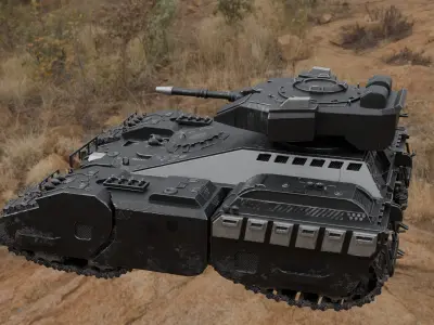Futuristic Tank 3D model