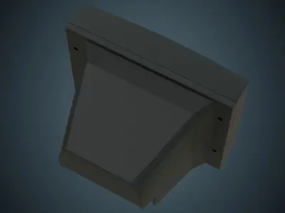 CRT Television 1 Basic  Low-poly 3D model