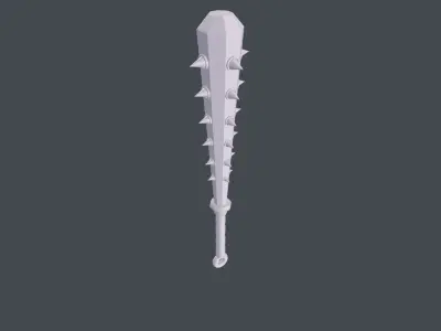 Big mace Low-poly 3D model