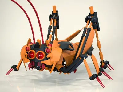 Robotic Grasshopper 3D model