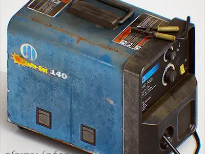 Welder Low-poly 3D model purchase