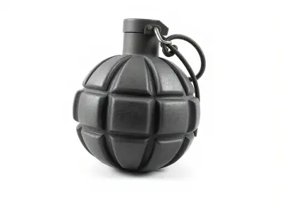 Vintage Iron Bomb 1940s Warfare Design model pack Low-poly 3D model