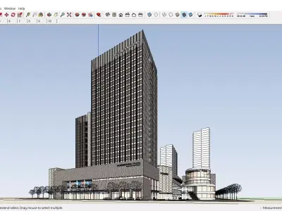 Sketchup Commercial Complex K6 3D model