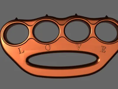 Brass knuckles 3D model