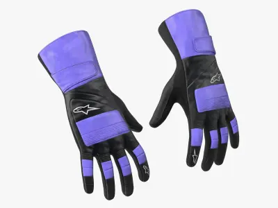  Alpinestars Racing Gloves with Grip Pads Purple 