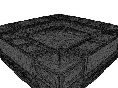 Futuristic Quantum AI Processor Chip 3D model