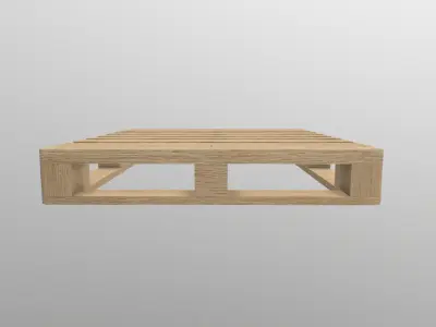 Euro Pallete Low-poly 3D model