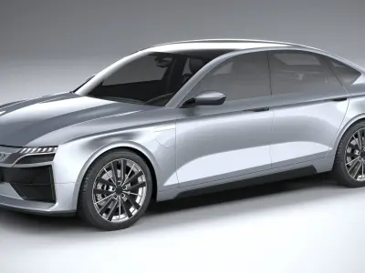 Generic Sedan EV 2023 3D model purchase