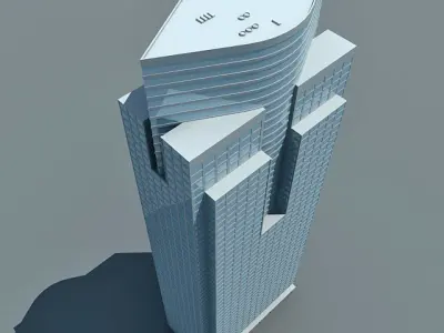 Office Glass Building 85 3D model