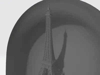 Love For Paris Bundle - LED Light Up Diorama 3D print model