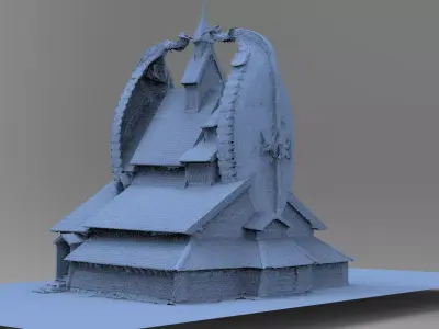 Viking Hall exterior  3D model