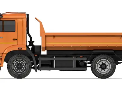Kamaz 43255 dump truck 2019 3D model
