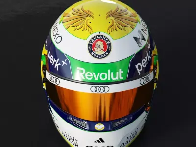 F1 Gabriel Bortoleto Helmet 2026 3D model