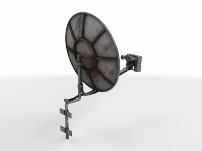 satellite tv dish 3D model