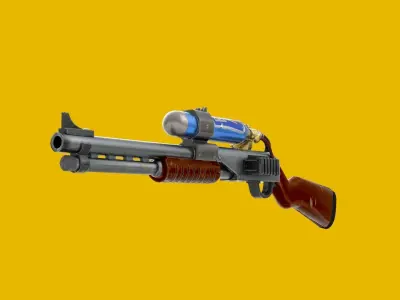 Charge Shotgun 3d model  Low-poly 3D model