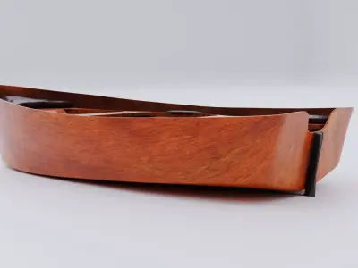 Wooden Rowboat UV Unwrapped Low-poly 3D model