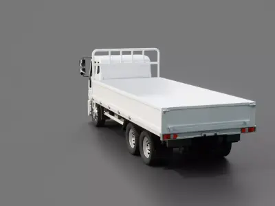 Mitsubishi Fuso Super Great Flatbed 3D model purchase