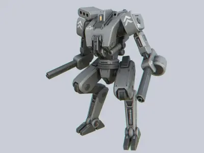 Mech 01 Low-poly 3D model