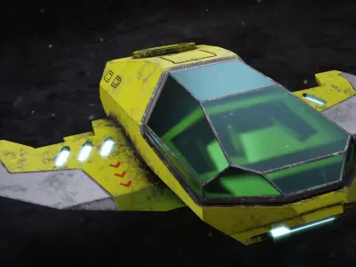Air Sci fi - Game Ready Low-poly 3D model