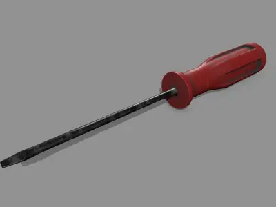 screwdriver Low-poly 3D model 12