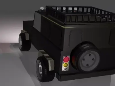cartoon jeep  3D model
