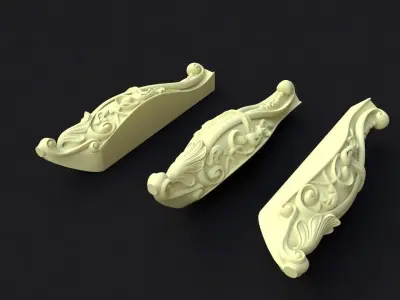 leg High quality 3d models for processing on a cnc machine 3D model 39