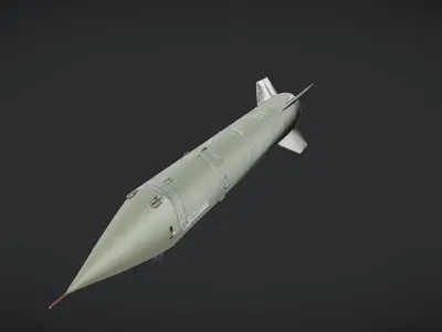 military rocket or missile 3D model