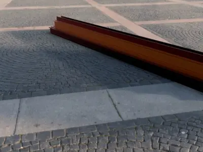 Steel i-beams Free 3D model