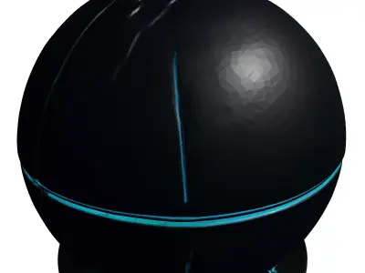 Futuristic SciFi Earth Globe 3D model