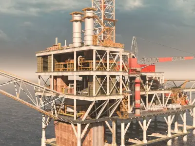 OilRig 3D model