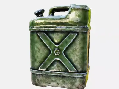 Gasoline Can Low-poly 3D model