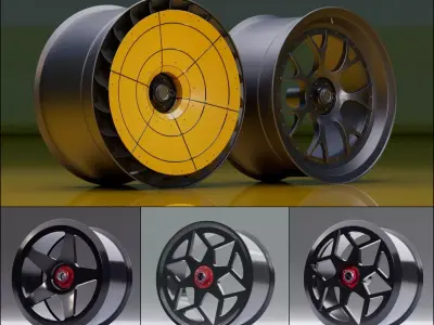 Center locked racing rim pack