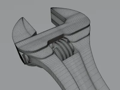 Adjustable Wrench Free 3D model