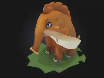 Mammoth Mascot  Prehistoric Power with a Friendly Twist 3D model