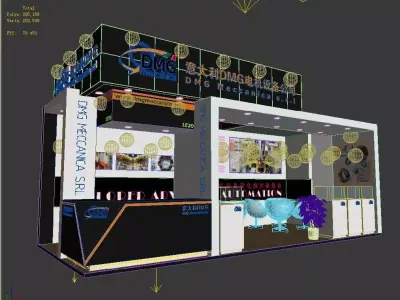 Exhibition - Area -6X3-3DMAX2012-3 3D model