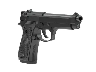 Beretta 92 Semi-Automatic Pistol 3D model