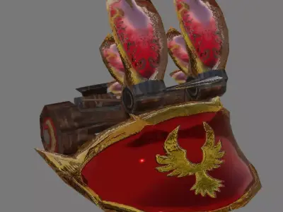 Mechanical ballista Low-poly 3D model purchase