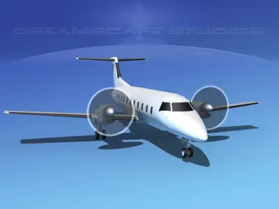 Embraer E-120 Brasilia LP SS 3D model