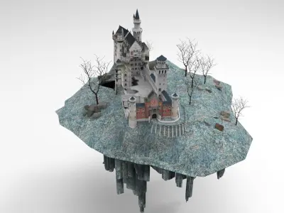 Flying Castle II 3D model