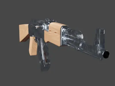 AK47 rifle Free 3D model purchase