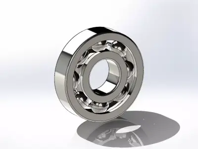 Assembled Ball Bearing  High-Quality 3D Mode 3D model