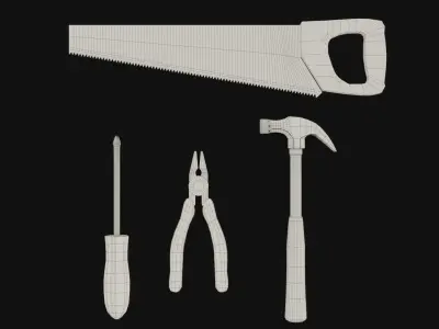 ToolsPack set of tools Free 3D model