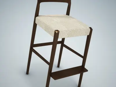 Forms Bar Stool HD 3D model