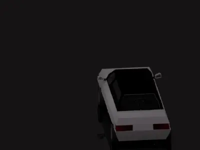 Low-Poly Limo car Free low-poly 3D model